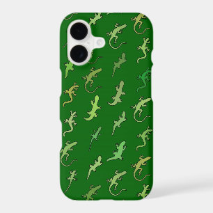 Lizards and Geckos, on pine green