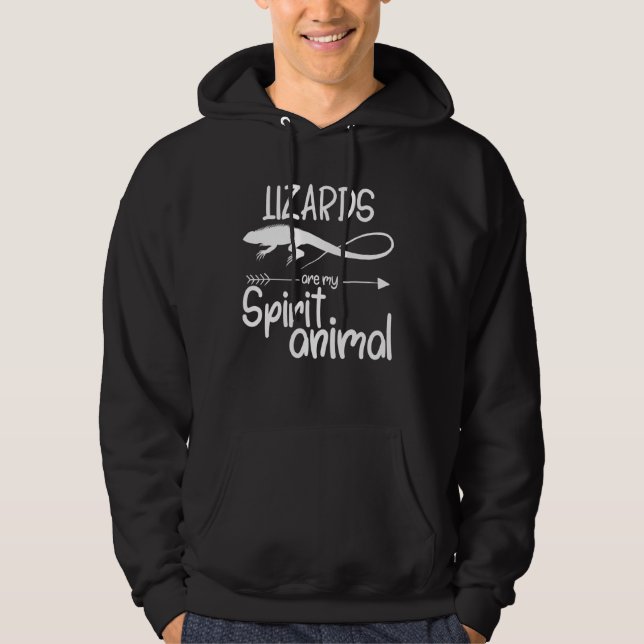 Lizards Are My Spirit Animal For Men Women Monitor Hoodie (Front)