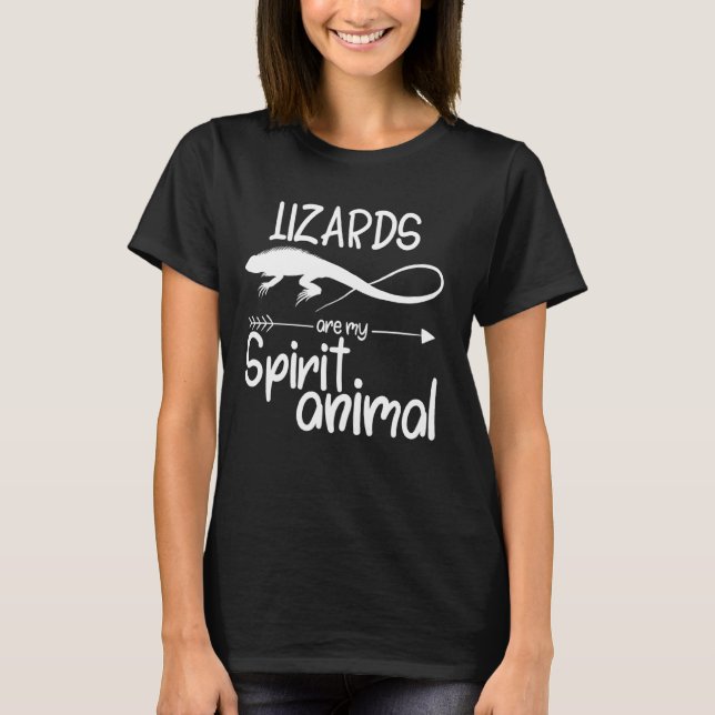 Lizards Are My Spirit Animal For Men Women Monitor T-Shirt (Front)