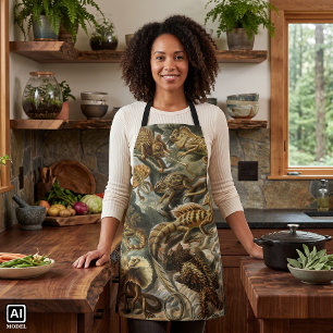Lizards by Ernst Haeckel Vintage Lacertilia Animal Apron