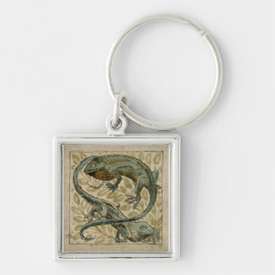 Lizards, design for a tile (w/c on paper) key ring