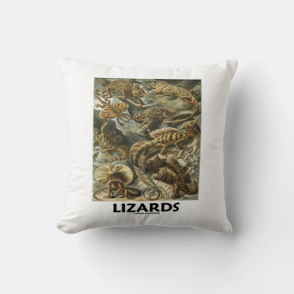 Lizards Ernest Haeckel Artforms Of Nature Cushion