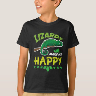 Lizards Make Me Happy Reptile Costume Gift T-Shirt
