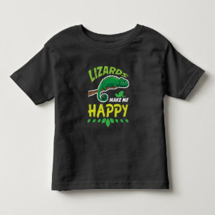 Lizards Make Me Happy Reptile Costume Gift Toddler T-Shirt