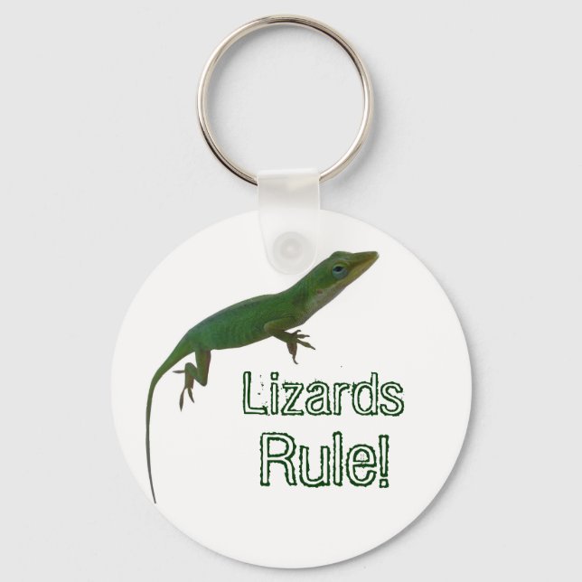 Lizards Rule! Key Ring (Front)
