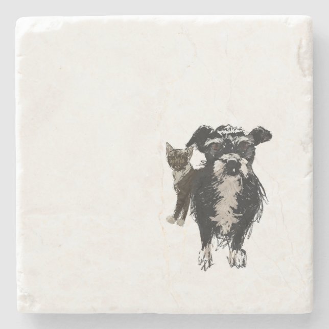Lizzie 2.0 stone coaster (Front)