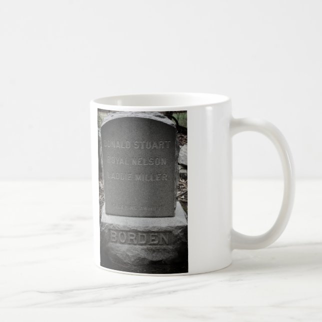 Lizzie Borden Dogs Gravestone - "Sleeping Awhile" Coffee Mug (Right)