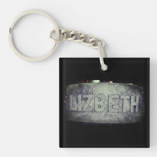Lizzie Borden Grave Marker - Fall River, MA Key Ring