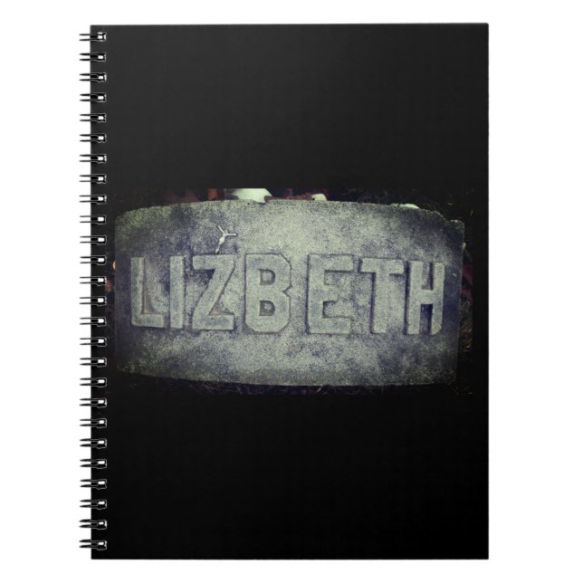 Lizzie Borden Grave Marker - Fall River, MA Notebook (Front)
