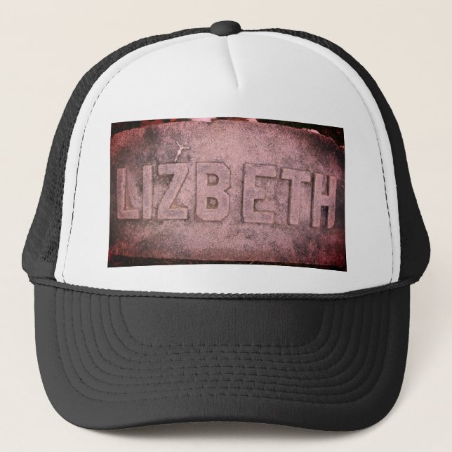 Lizzie Borden Grave Marker - Fall River, MA Trucker Hat (Front)