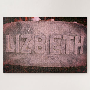 Lizzie Borden Gravestone 'Lizbeth' Fall River, MA Jigsaw Puzzle