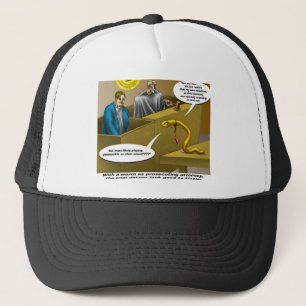 Lizzie Borden Trial Funny Cartoon Gifts Trucker Hat