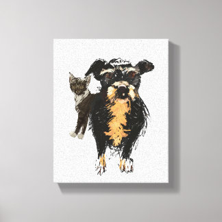 Lizzie&Kitty Canvas Print