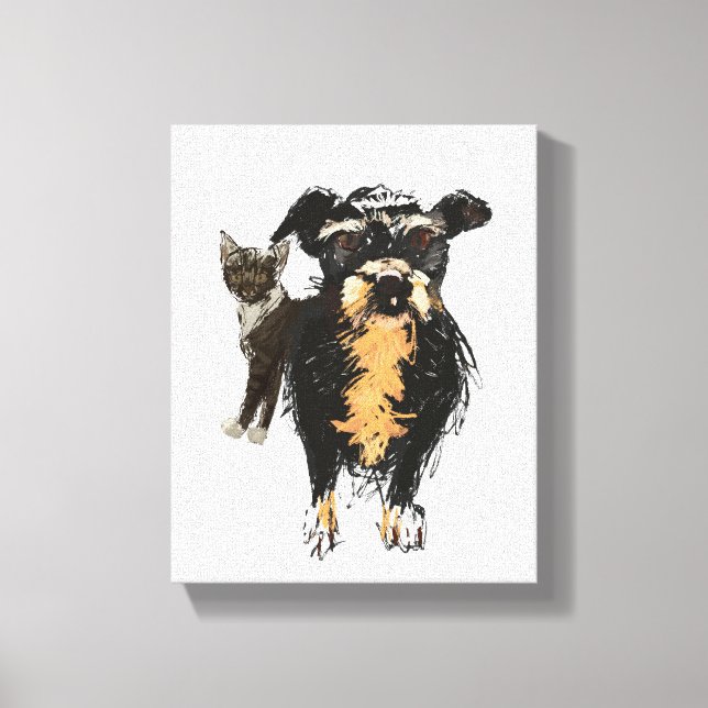Lizzie&Kitty  Canvas Print (Front)