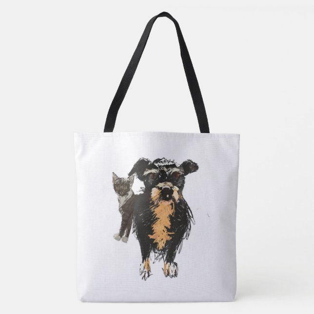 Lizzie & Kitty Tote Bag (Front)