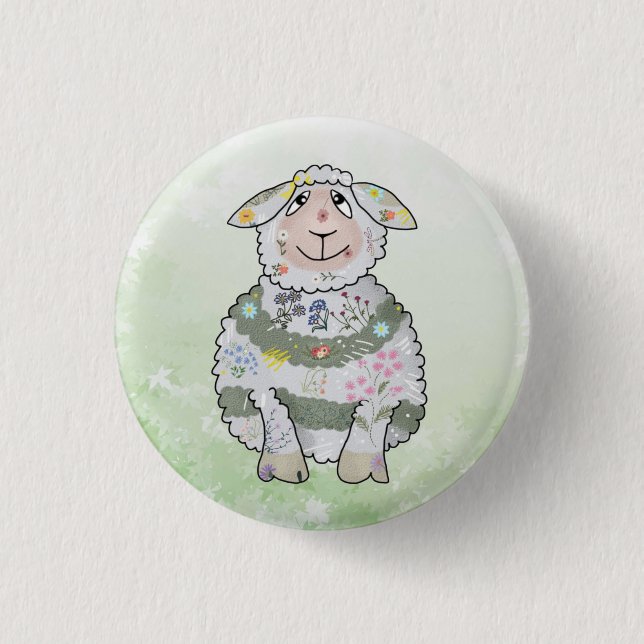 Lizzy  3 cm round badge (Front)