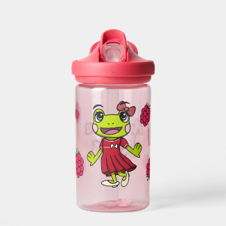 Lizzy the Frog Raspberry | Water Bottle