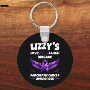LIZZY'S Love-and-Laugh Brigade Pancreatic Awarenes Key Ring
