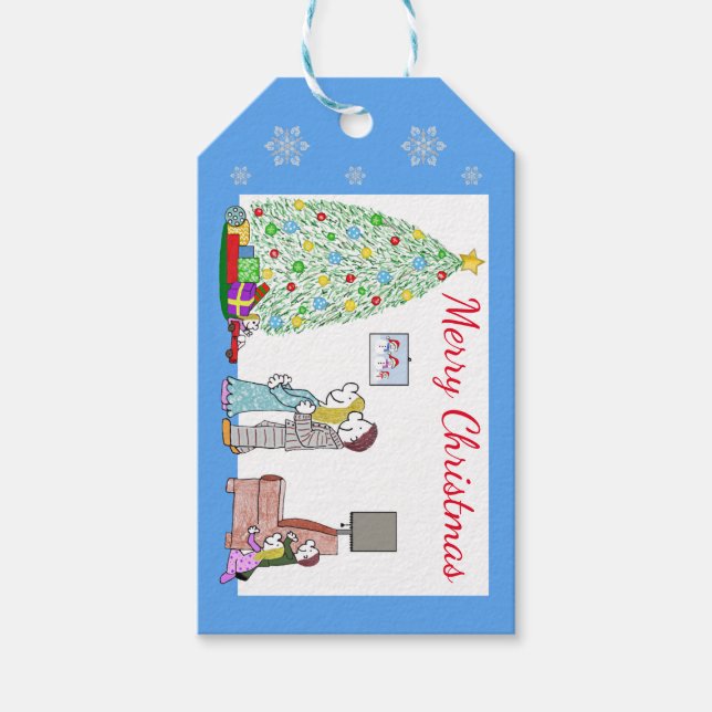Lizzy's People Christmas Surprise Gift Tags (Front)