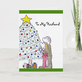 Lizzy's People Merry Christmas To My Husband Card
