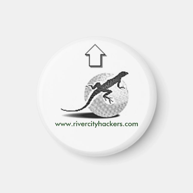 Lizzzard Golf Ball Marker Magnet (Front)