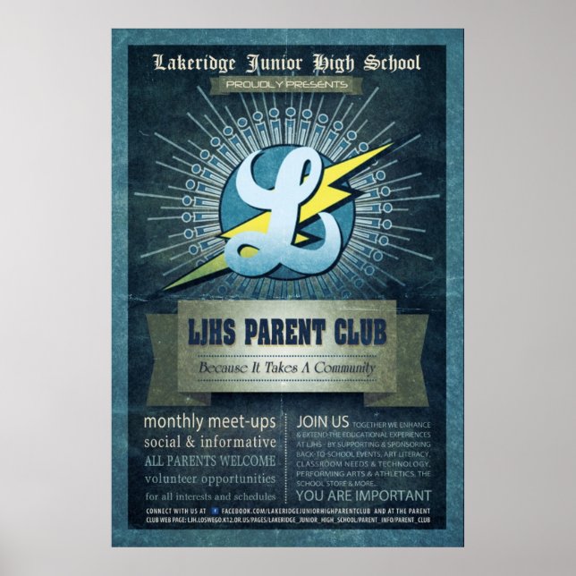 LJHS Parent Club Poster