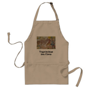 ljprafke 014, Vegetarians See Cows Standard Apron
