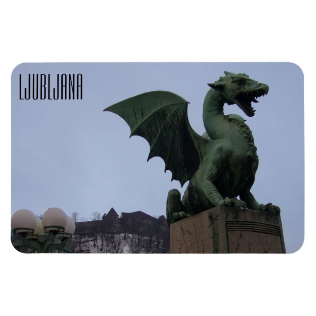 ljubljana bridge dragon magnet (Horizontal)