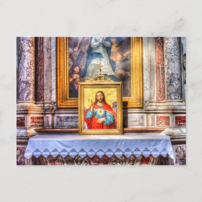 Ljubljana Church Jesus Postcard (Front)