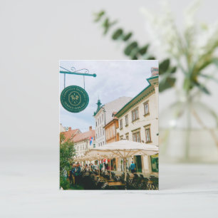 Ljubljana Cityscape Holiday Postcard