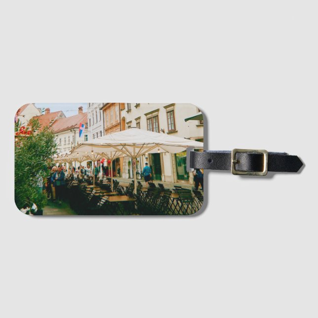 Ljubljana Cityscape Luggage Tag (Front Horizontal)