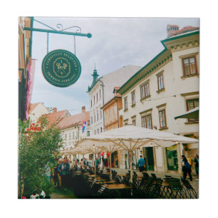 Ljubljana Cityscape Tile