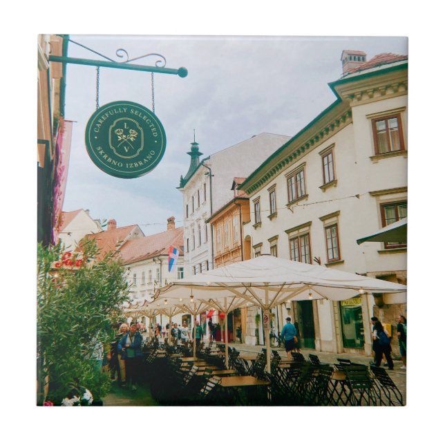 Ljubljana Cityscape Tile (Front)