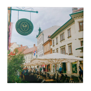 Ljubljana Cityscape Tile