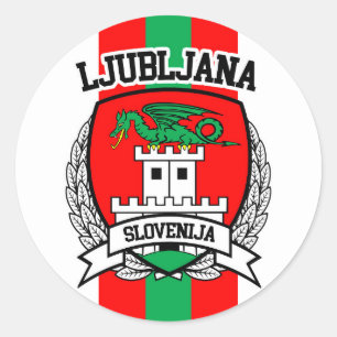 Ljubljana Classic Round Sticker