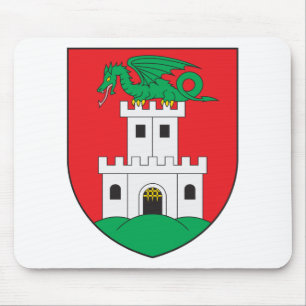 Ljubljana Coat Of Arms Mouse Mat