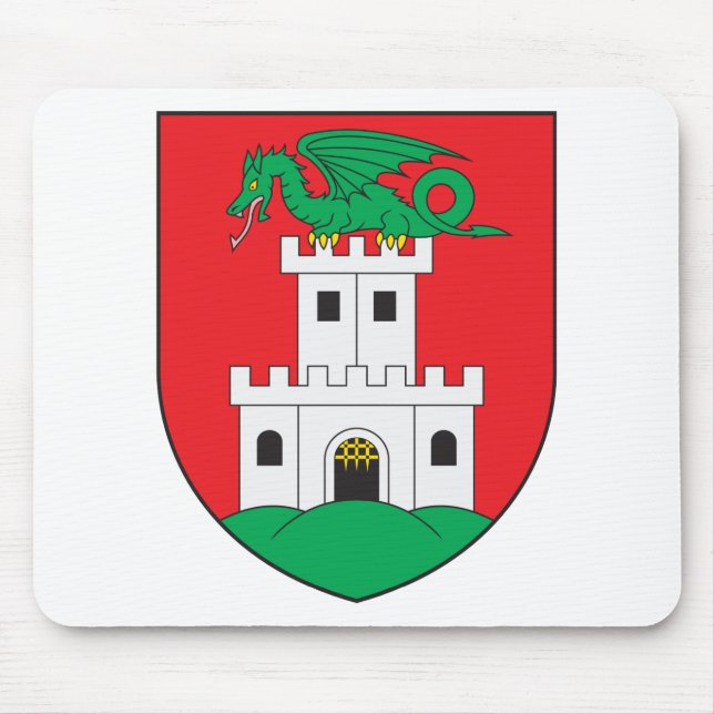 Ljubljana Coat Of Arms Mouse Mat (Front)