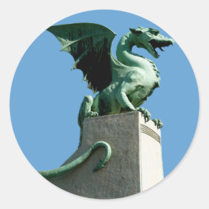 Ljubljana Dragon Classic Round Sticker