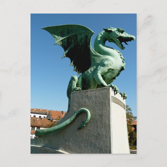 Ljubljana Dragon Postcard (Front)