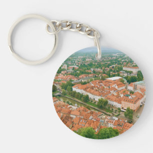 Ljubljana from above key ring
