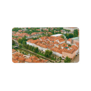 Ljubljana from above label