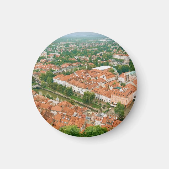 Ljubljana from above magnet (Front)