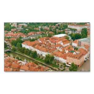 Ljubljana from above Magnetic business card