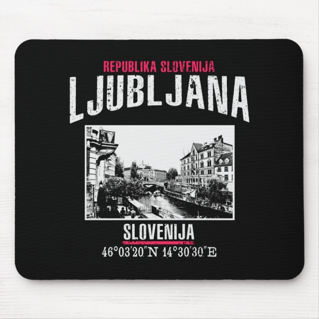 Ljubljana Mouse Mat (Front)