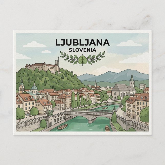 Ljubljana postcard (Front)