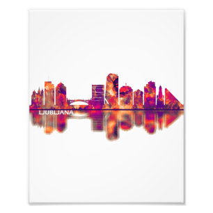 Ljubljana Skyline Photo Print