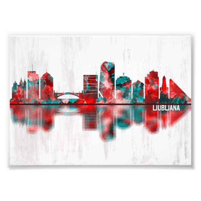 Ljubljana Skyline Photo Print (Front)