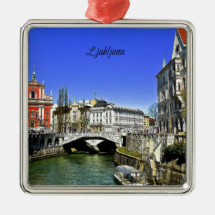 Ljubljana, Slovenia Metal Tree Decoration