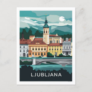 Ljubljana, Slovenia  Postcard