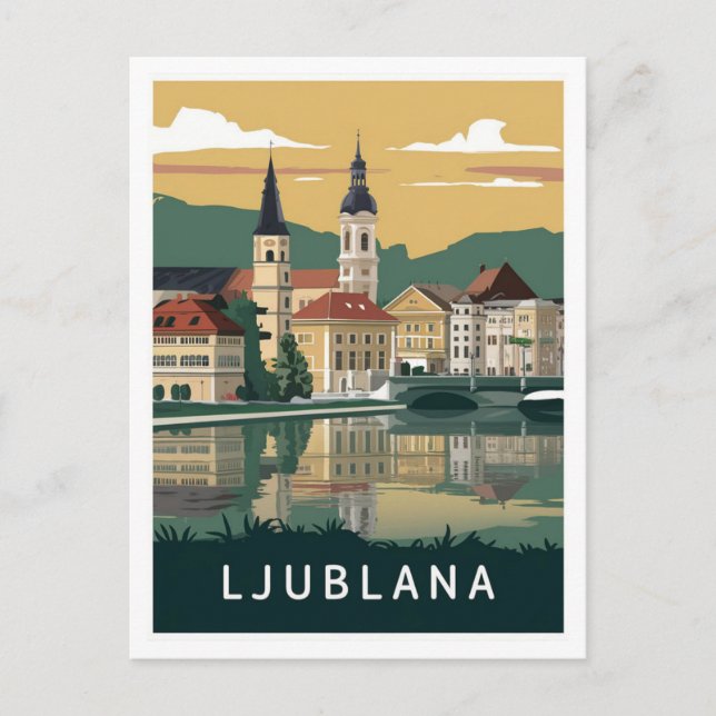 Ljubljana, Slovenia Travel  Postcard (Front)